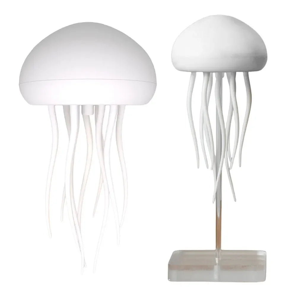 Cartoon Jellyfish Night Light – RGB Gradient LED Bedside Lamp with Voice Control and Type-C Charging