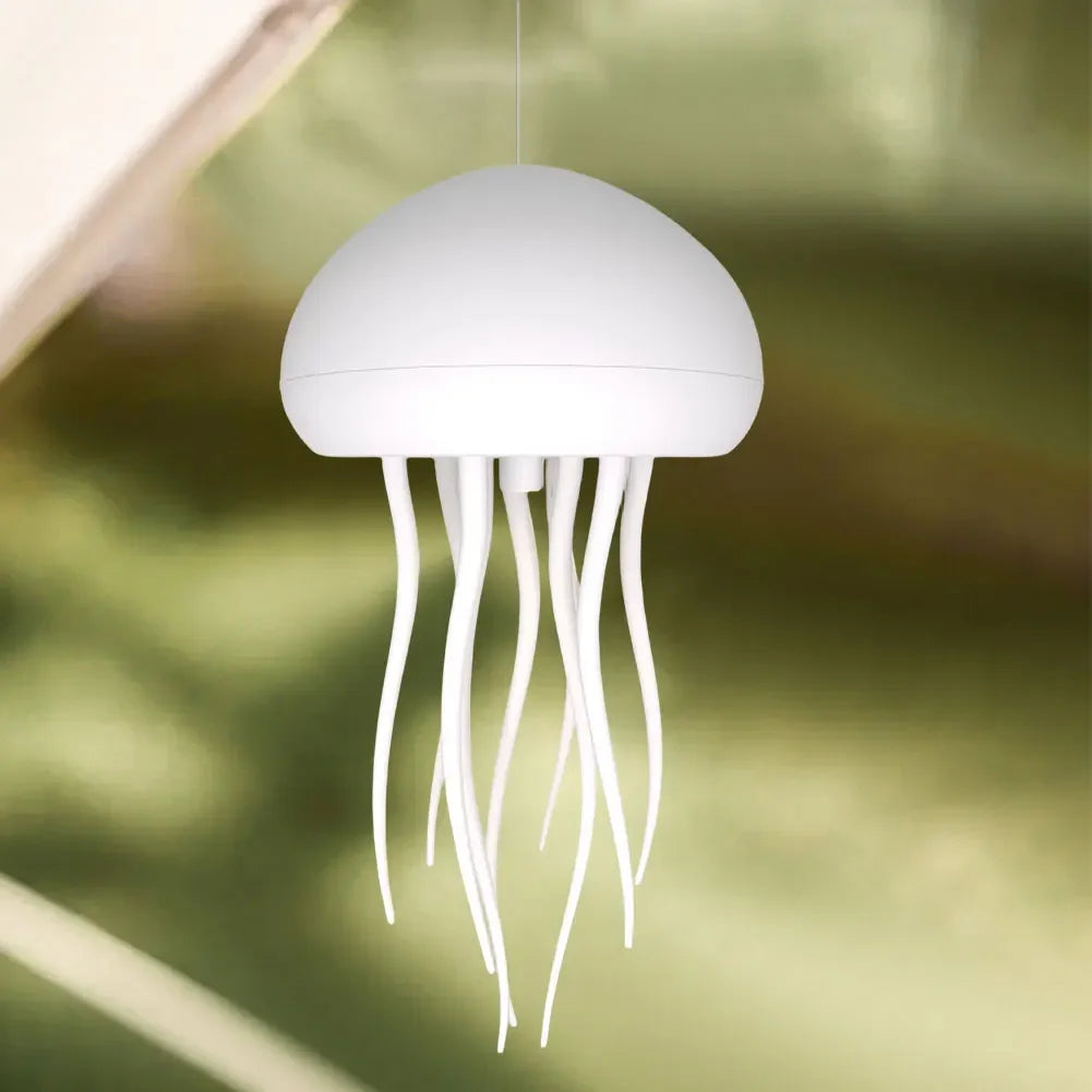 Cartoon Jellyfish Night Light – RGB Gradient LED Bedside Lamp with Voice Control and Type-C Charging