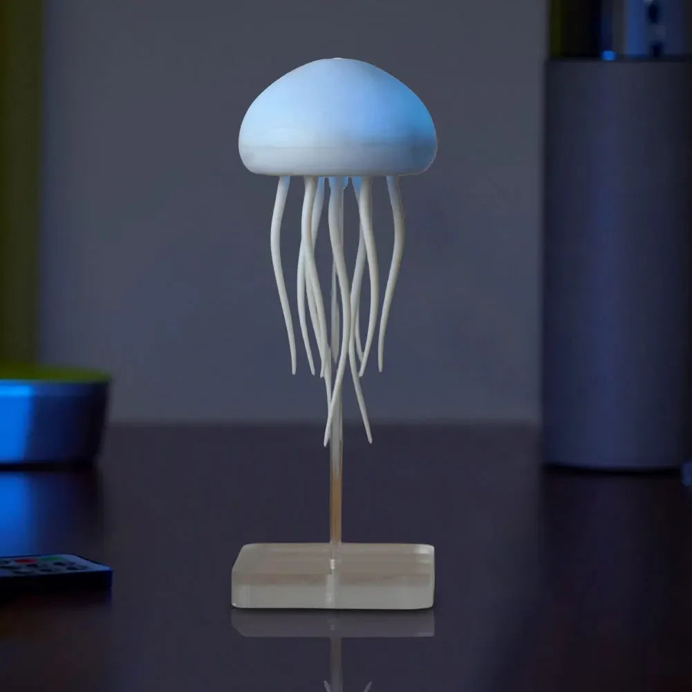 Cartoon Jellyfish Night Light – RGB Gradient LED Bedside Lamp with Voice Control and Type-C Charging