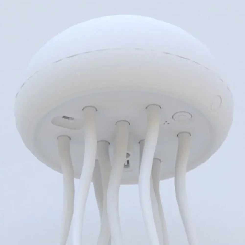 Cartoon Jellyfish Night Light – RGB Gradient LED Bedside Lamp with Voice Control and Type-C Charging